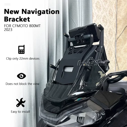 Mobile Phone / GPS Navigation Plate Bracket 22mm For CFMOTO 800MT / Ibex 800 - Image 2