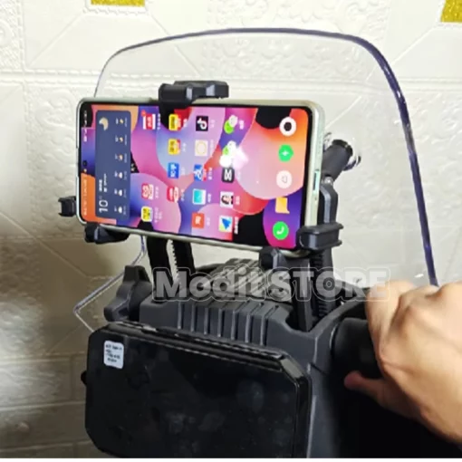 New FOR CFMOTO 450MT 450 MT 2024 Motorcycle Accessories GPS Phone Holder Stand Navigation Stand Shock Absorber Phone Stand - Image 5